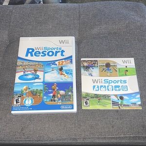 Nintendo Wii Sports & Wii Sports Plus!! Both complete & original!! SUPER DEAL